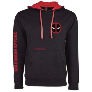 HD Designs Deadpool Hoodie (Red and Black)